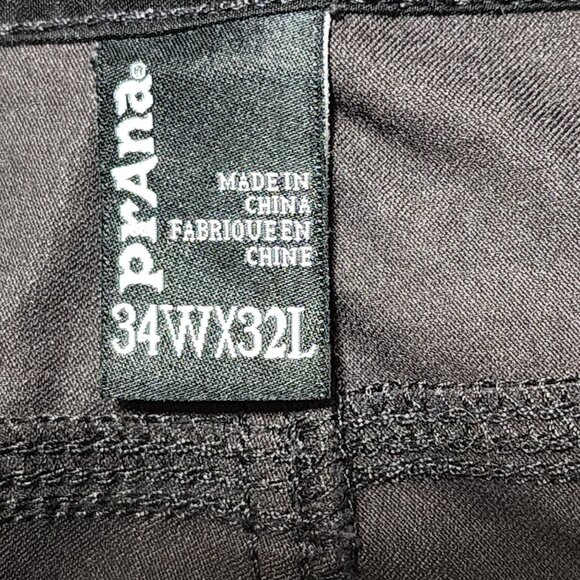 Prana Charcoal Gray Stretch Water Repellant UPF 50+ Zion Hiking Pants - Picture 9 of 10